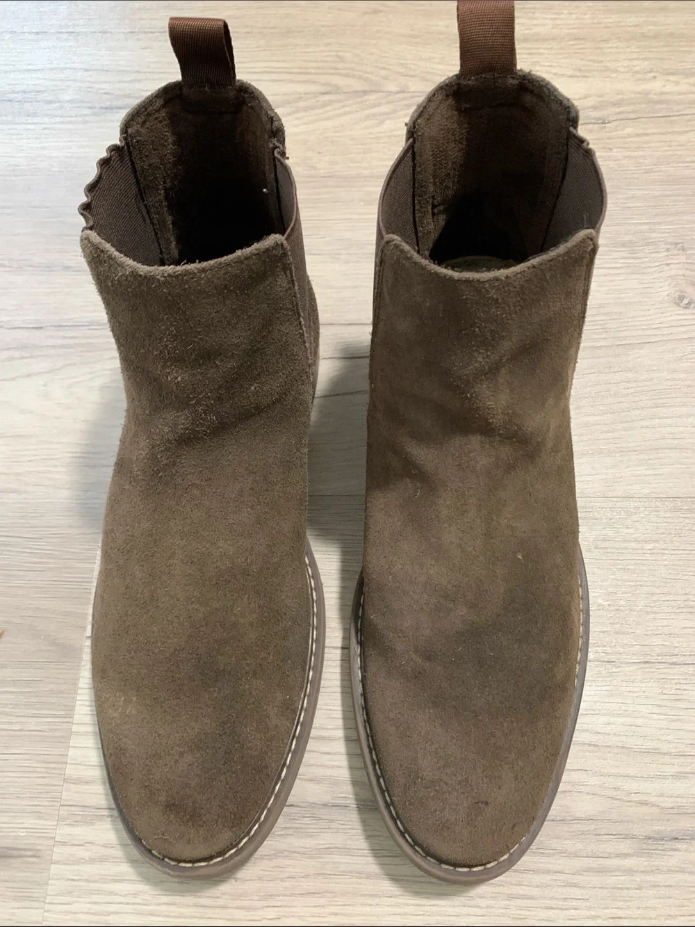 Banana Republic Men's Dark Brown Suede Chukka Chelsea Boots 10.5
